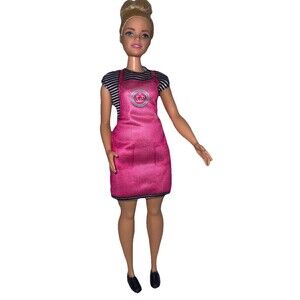 Barbie Curvy Doll 2015 Blonde Hair Blue Eyes Light Complexion Nude Plus Size